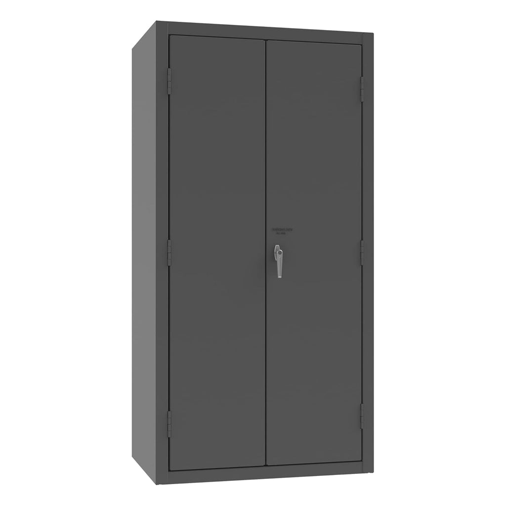 14 Gauge Welded Steel Storage Cabinet with 60 Jumbo Drawers and 96 Hook-On Bins, 1800 lbs Capacity, 24" Length x 36" Width x 72" Height, 2 Shelves D9443