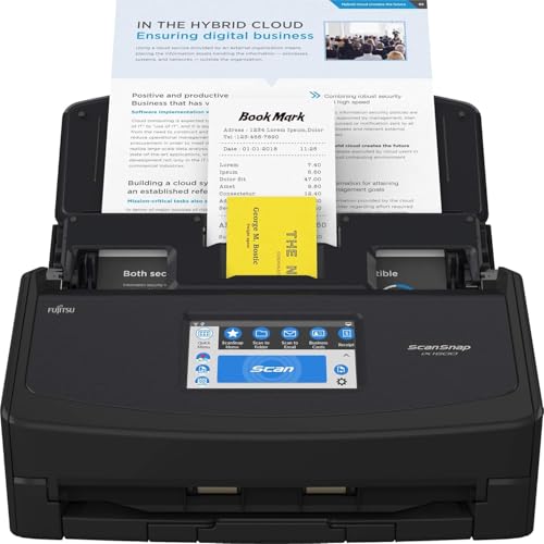 Large Touchscreen Document Scanner, Black O915930