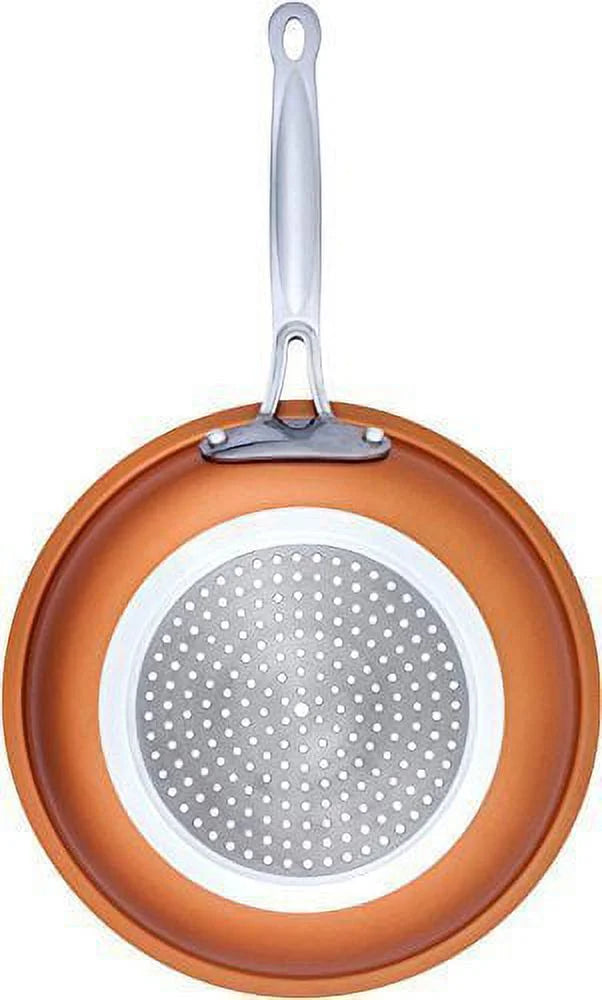 3 Piece Non Stick Copper Ceramic Pan Set G5359