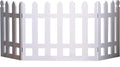 White Picket Fence Folding Pet Gate B49960
