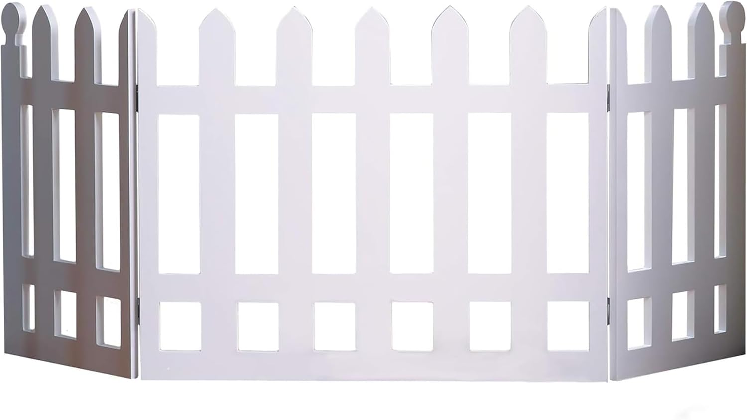 White Picket Fence Folding Pet Gate B49960