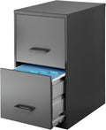 Charcoal 2-Drawer Vertical File Cabinet E96492