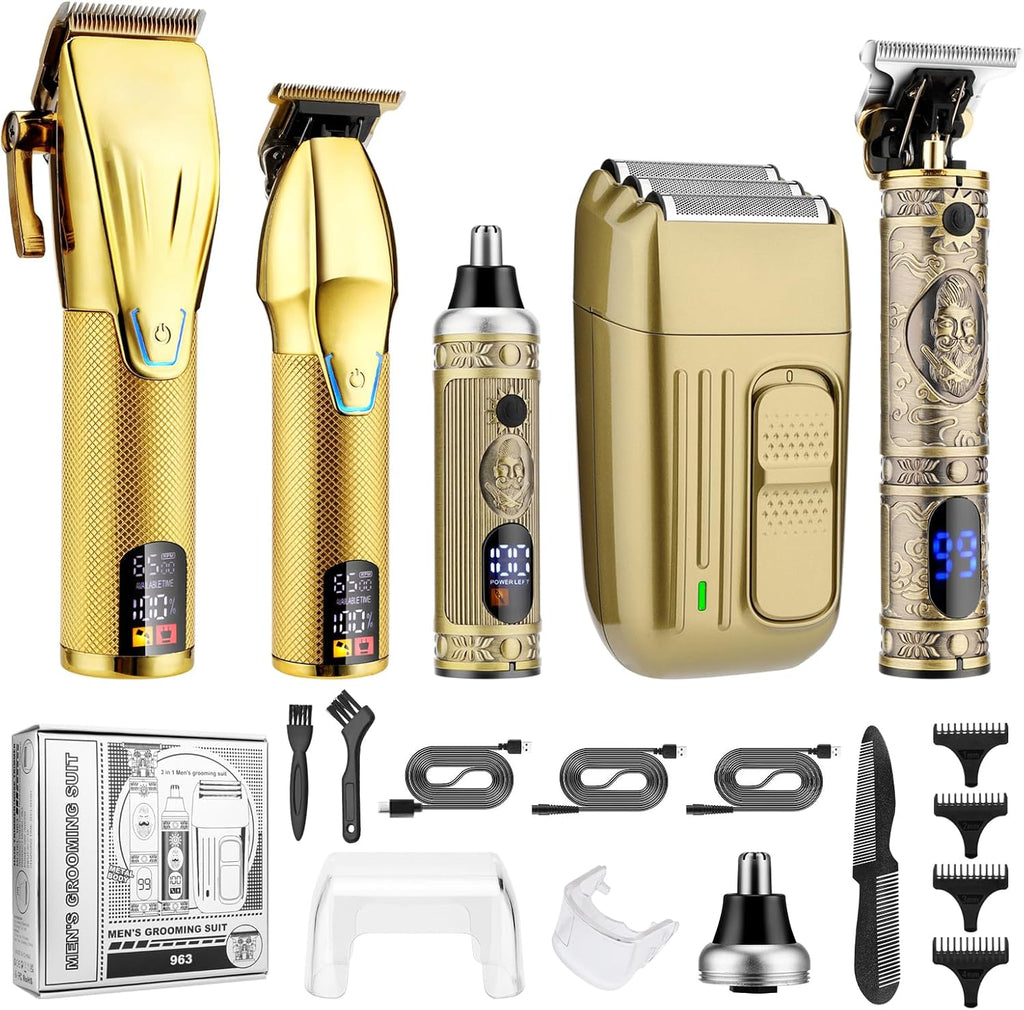 Cordless Hair Clippers Set with LED Display U769610