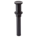 Black Pop-Up Drain Assembly with Overflow I572