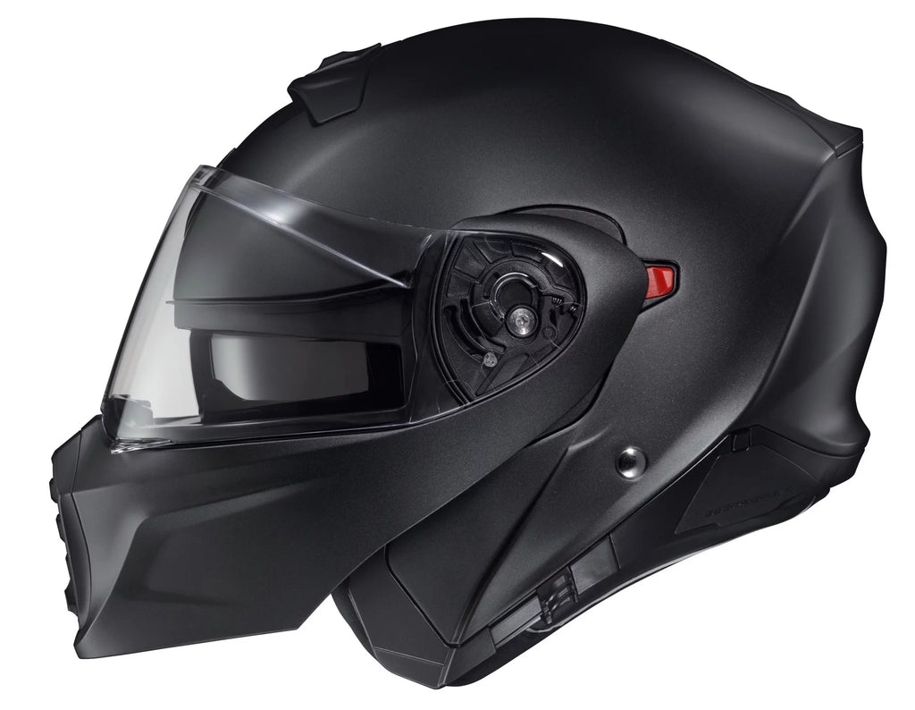 Matte Black Modular Motorcycle Helmet E6416