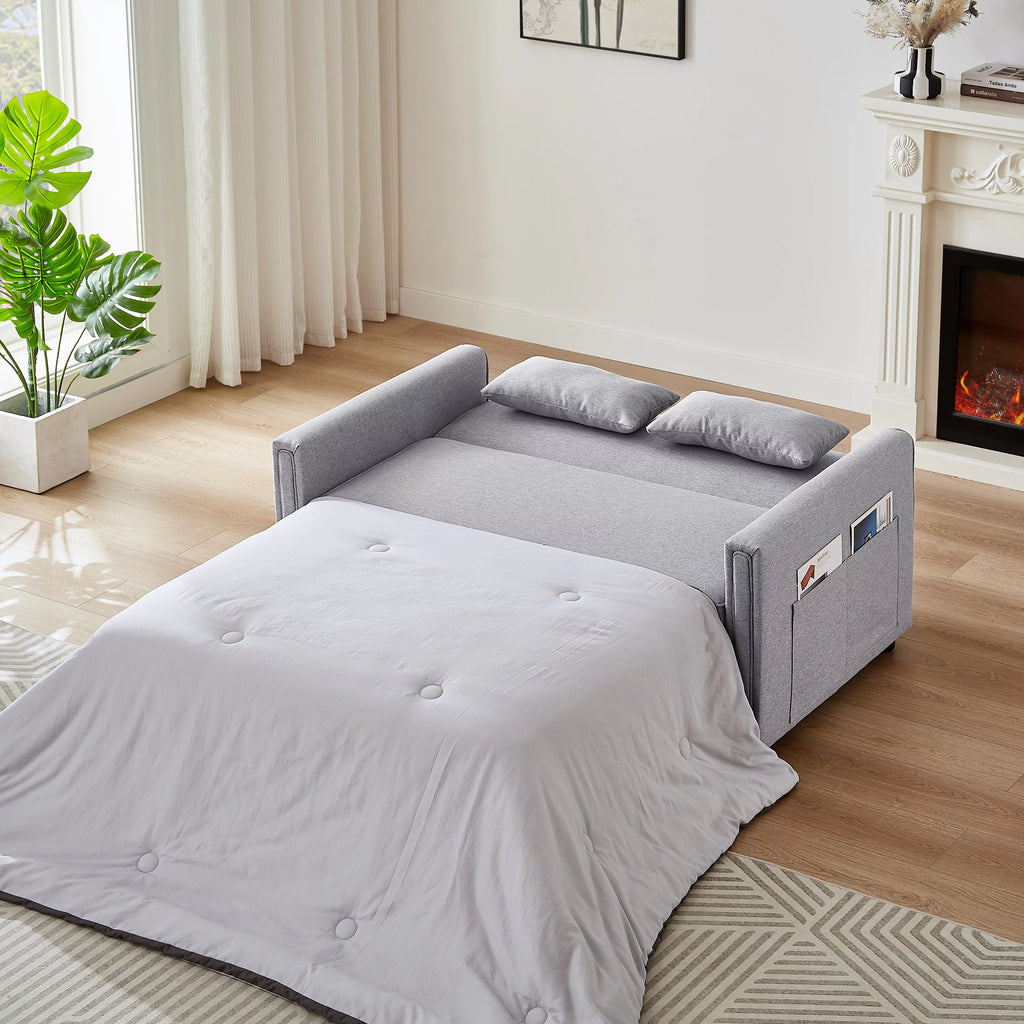 Gray 54" Sleeper Sofa Bed U15964