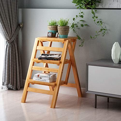 Wooden Folding 3 Step Ladder Stool X298397