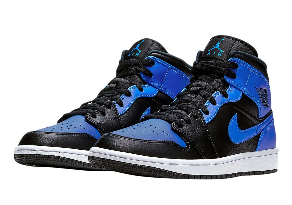 Black Hyper Royal-White Jordan 1 Mid T63434