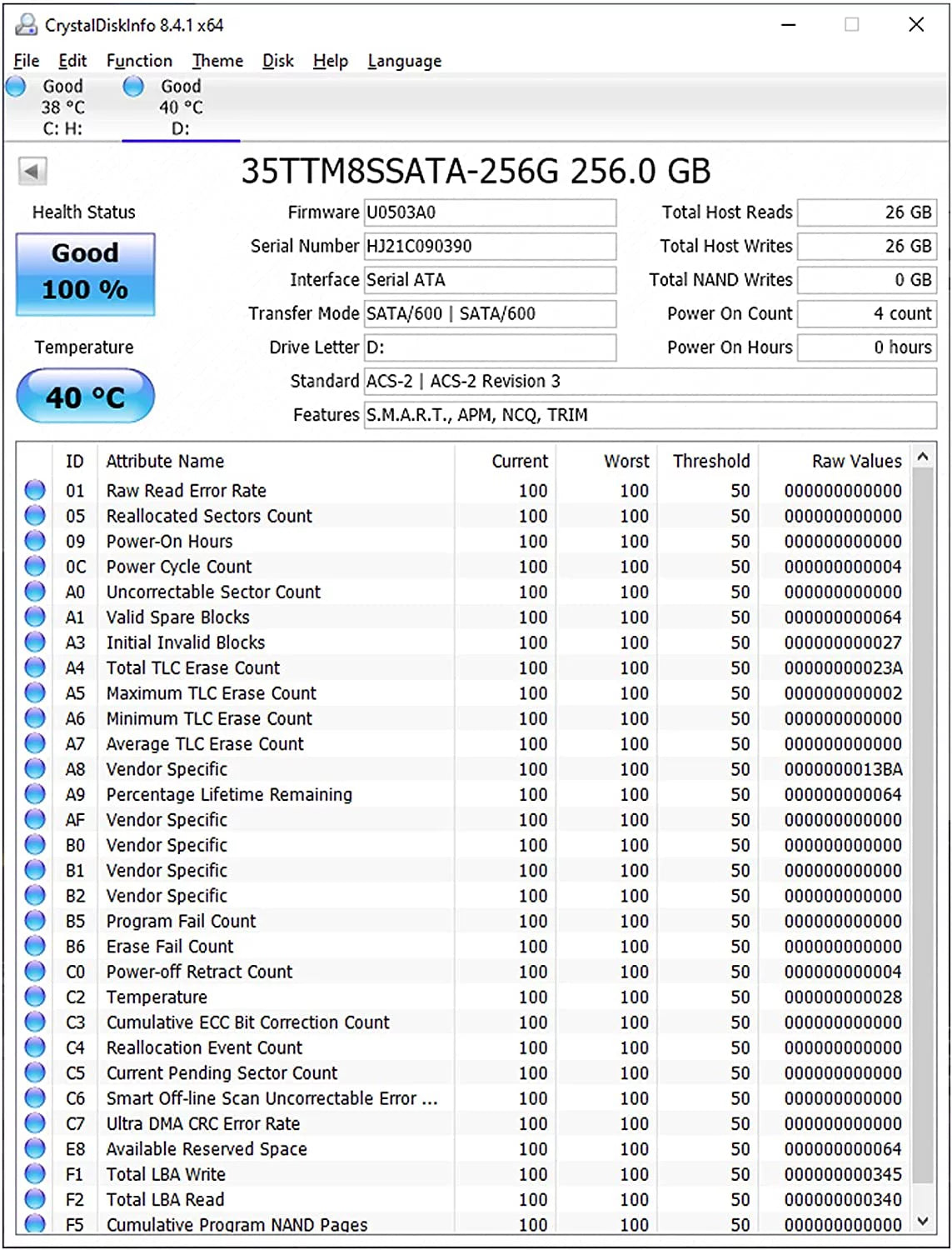 256GB M.2 2280 SATA III Internal Solid State Drive M216