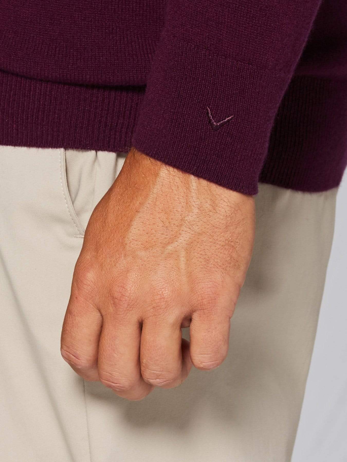 Men's Tour Authentic Cashmere V-Neck Sweater