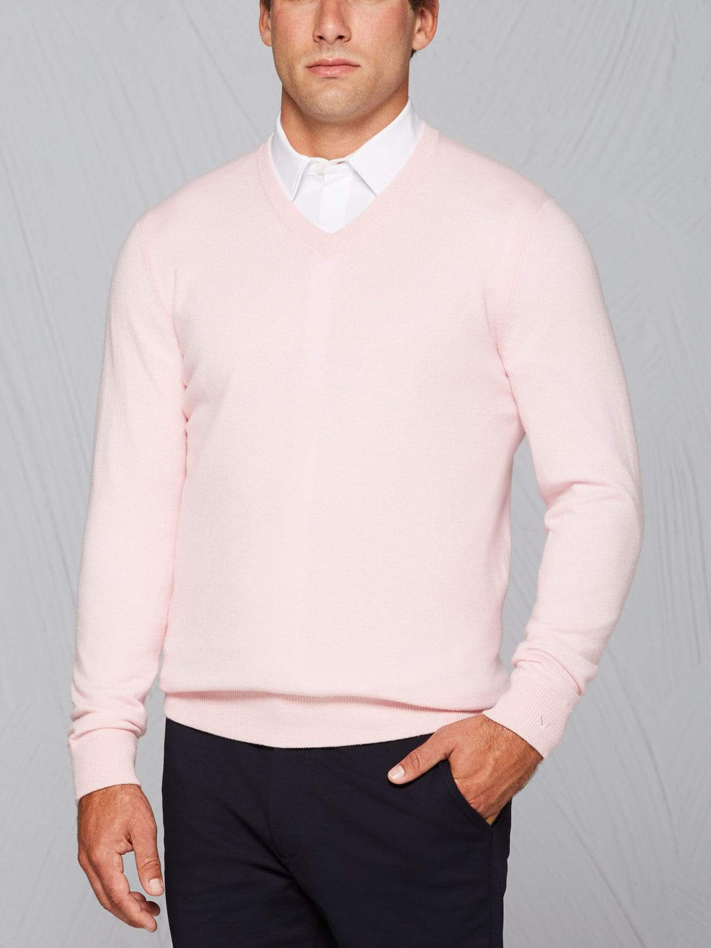 Men's Tour Authentic Cashmere V-Neck Sweater