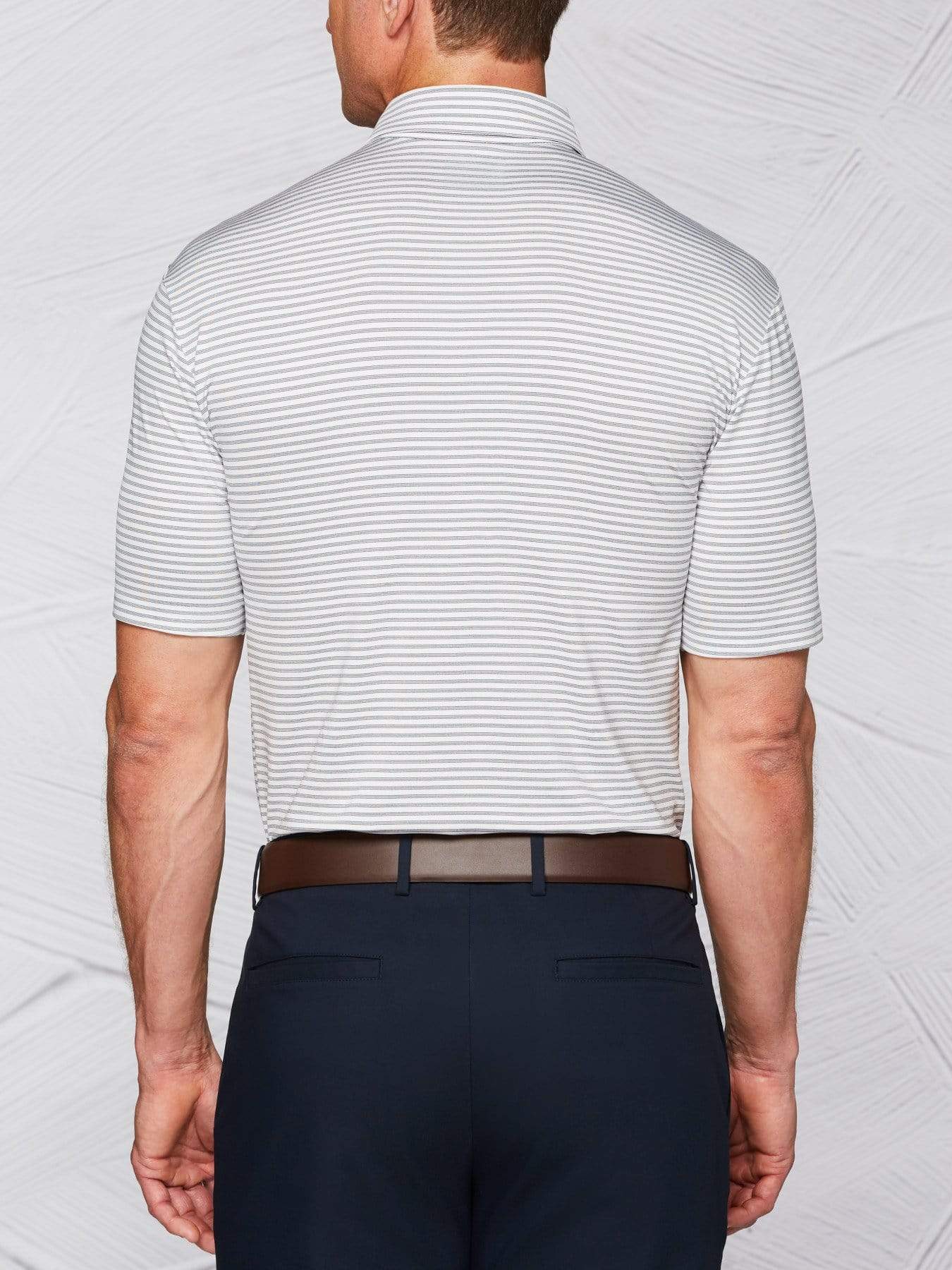 Men's Tour Authentic Fine Striped Polo