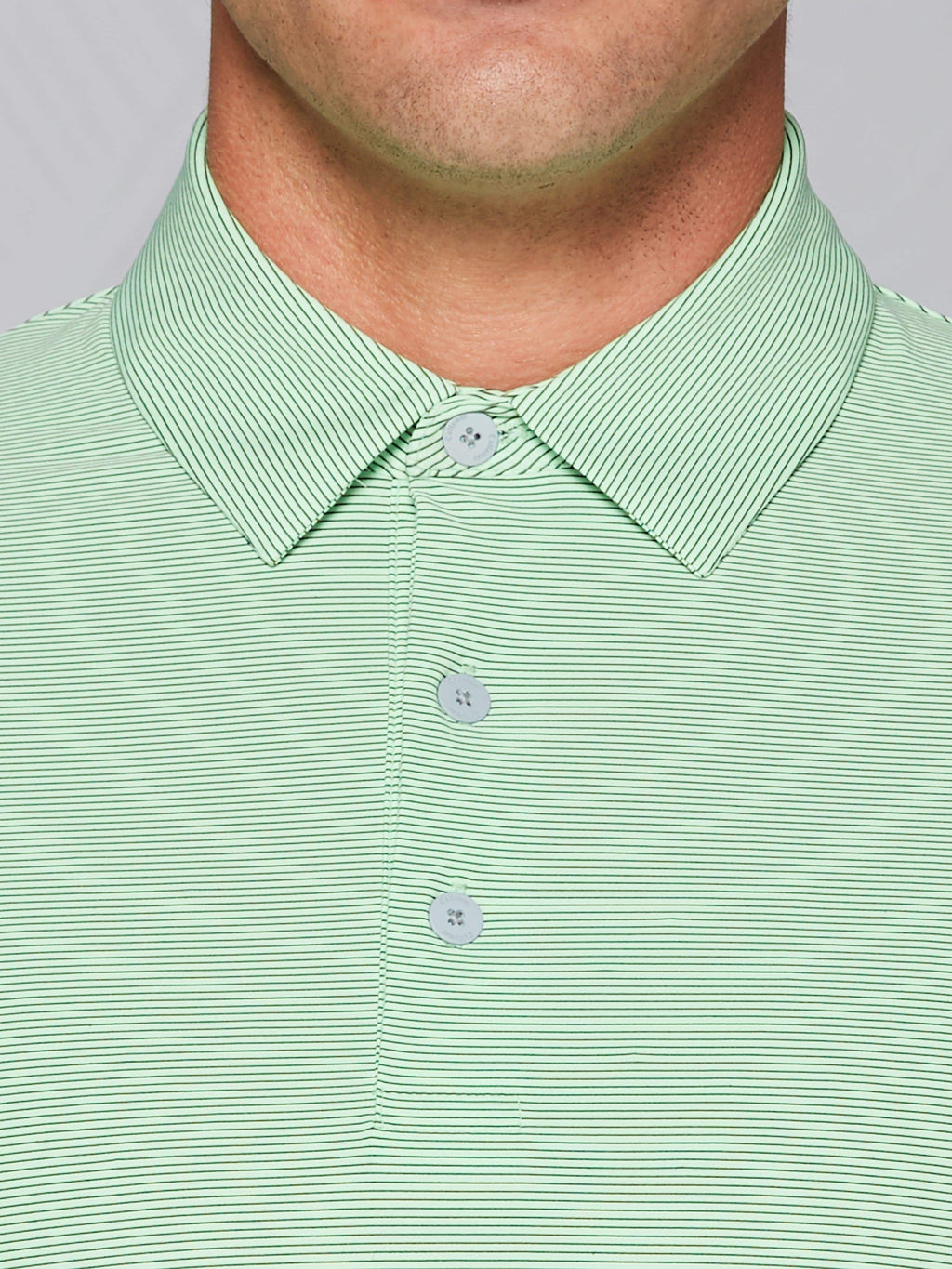 Men's Tour Authentic Heather Striped Polo