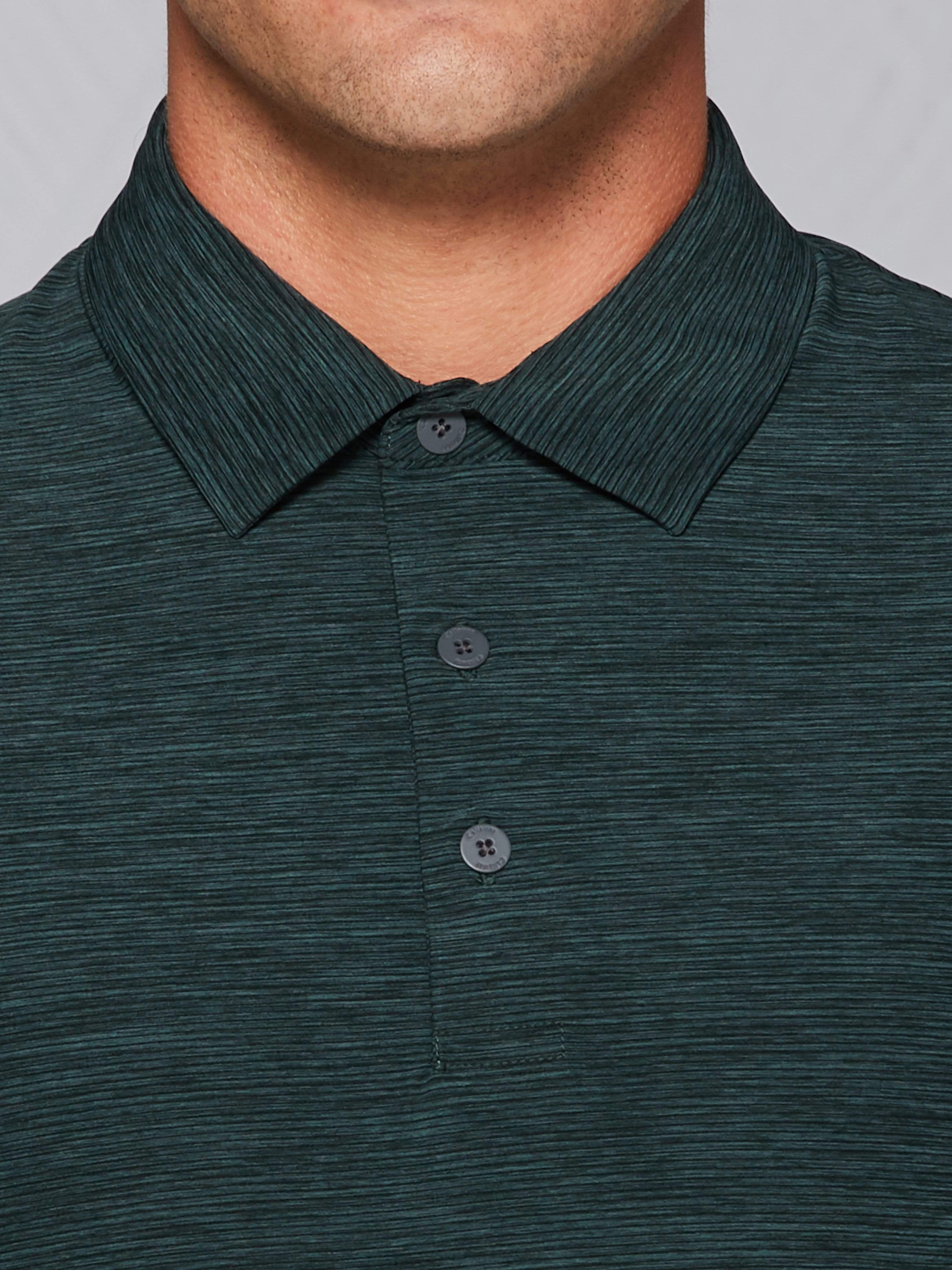 Men's Tour Authentic Heather Striped Polo