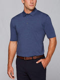Men's Tour Authentic Heather Striped Polo