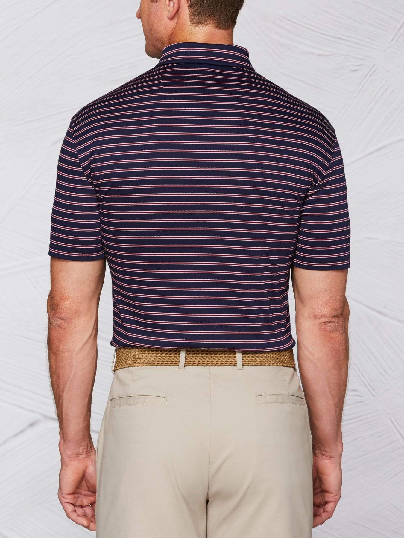 Men's Tour Authentic Mercerized Cotton Stripe Polo