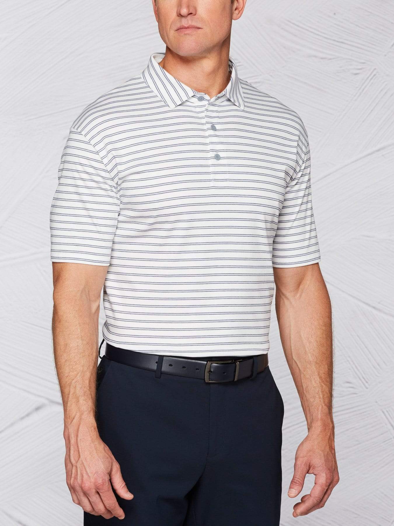 Men's Tour Authentic Mercerized Cotton Stripe Polo