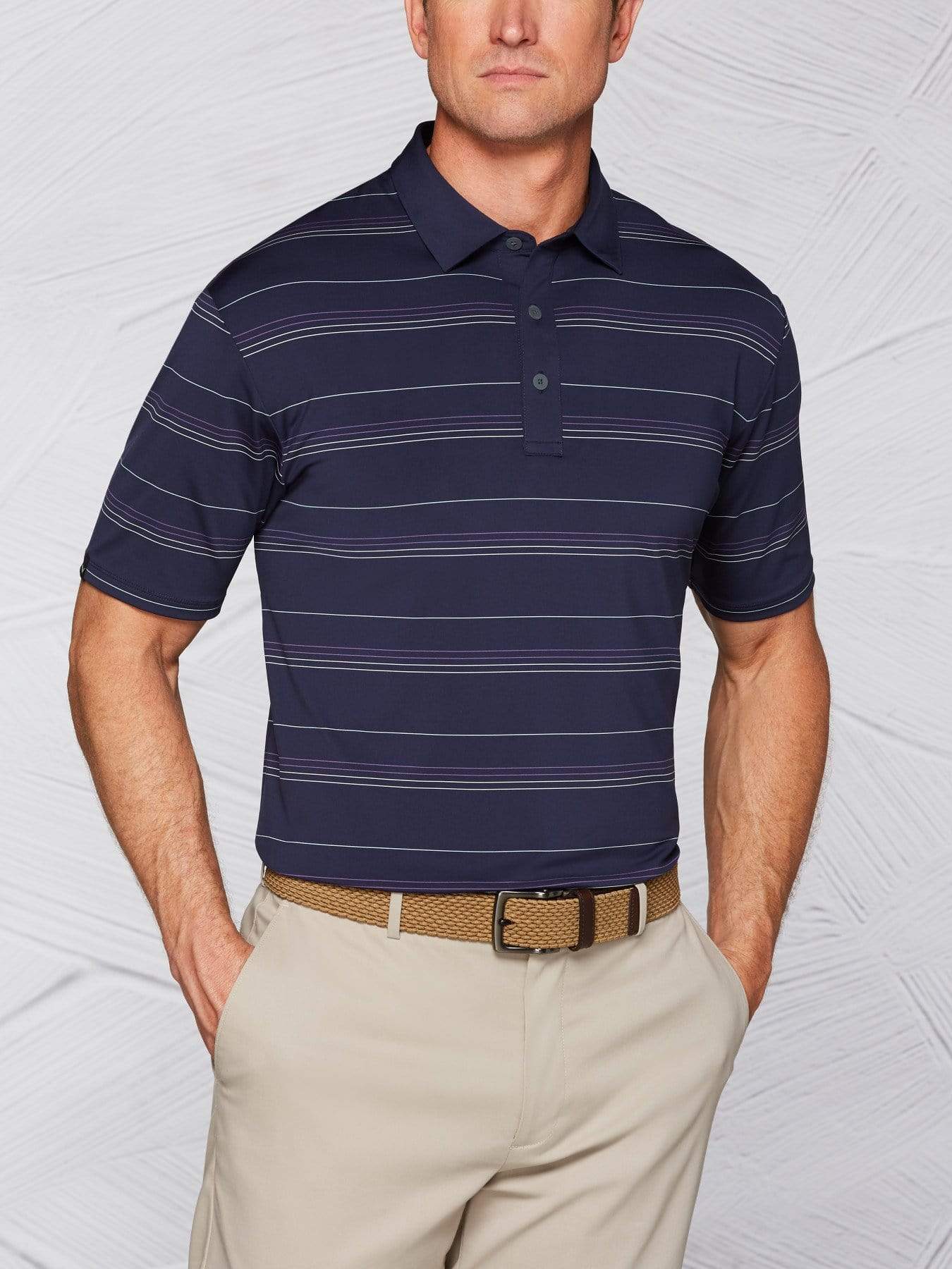 Men's Tour Authentic Micro Stripe Polo
